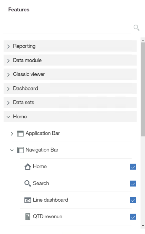 Cognos 10 Portal Tab Features