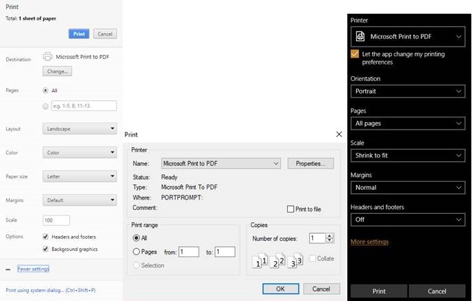 Printing Power BI Reports